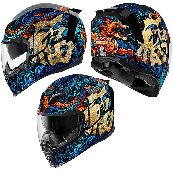 icon airflite good fortune helmet large Airframe Pro - Soul Food - Blue Free Fliteshield with side plates Removable molded breath deflector and chin curtain Recessed twin channel supervent cooling system The Dropshield visor must only be used while the main face shield is in the fully closed position Internal speaker pockets work with ICONs R.A.U 2024 ICON AIRFLITE HELMET TRICK