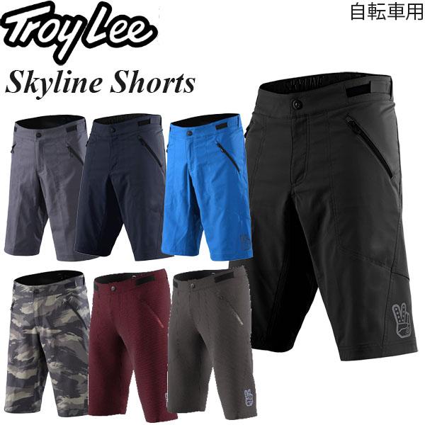 【在庫処分特価】Troy Lee ショートパンツ 自転車用 Skyline Brushed Camo &amp; Solid