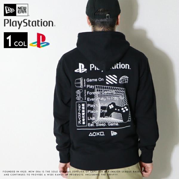 D*n様 NEW ERA PlayStation フード付きパーカー NEW ERA（ニューエラ） パーカー スウェット 裏毛 プルオーバー