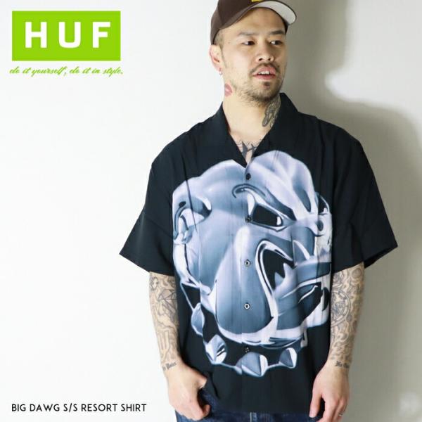 HUF（ハフ） 半袖シャツ 開襟シャツ アロハシャツ グラフィック