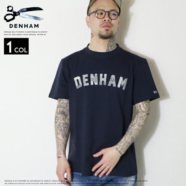 DENHAM（デンハム） DENHAM tシャツ 半袖 刺繍 ロゴ ステッチ アメカジ