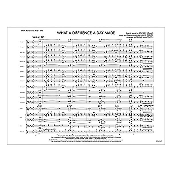 ビッグバンド譜「What a Difference a Day Made」 ビッグバンド譜「What a Difference a Day Made」 ビッグバンド