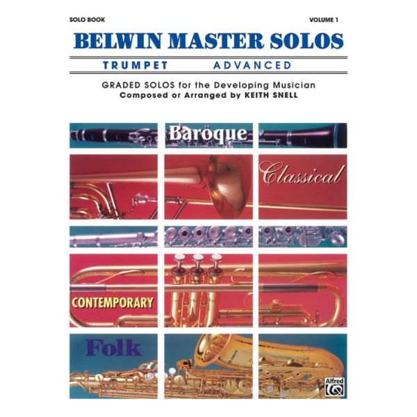 取寄 | Belwin Master Solos, Volume 1 - Trumpet (Advanced) | edited by Keith Snell （トランペット | メソッド・教則本）