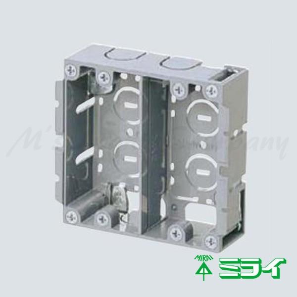 未来工業(ミライ) SBP-WM パネルボックス あと付はさみボックス 2ヶ用