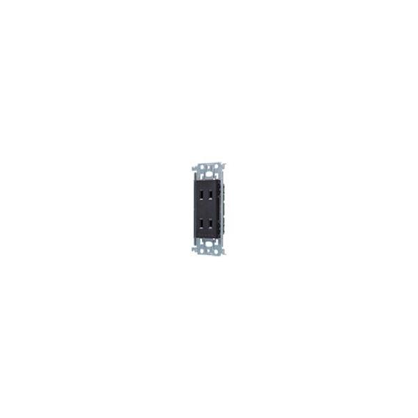Panasonic - パナソニック　埋込ダブルコンセント（マットブラック）WTL1502MB 27個 Panasonic パナソニック WTL1502MB 埋込ダブルコンセント 金属枠