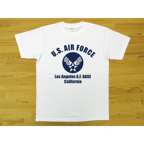 U.S. AIR FORCE 染み込み Tシャツ 袖裾共シングルステッチ 軍物 U.S. AIR FORCE 染み込み Tシャツ 袖裾共シングルステッチ 軍物
