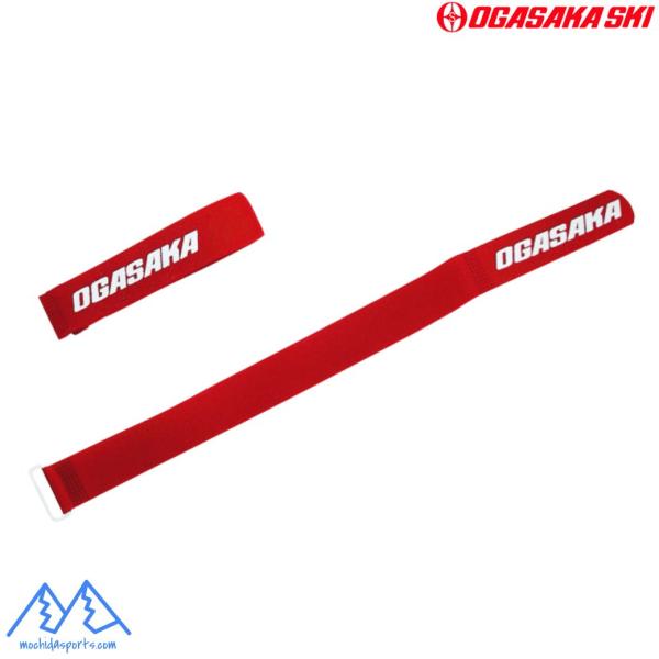 オガサカ OGASAKA MG-2スキーポール バンド ストック ストラップ レッド２本組サイズ：幅20mm×長さ350mm