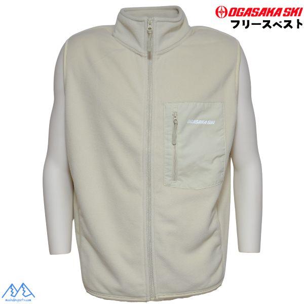 OGASAKA（オガサカ） オガサカチーム フリースベスト ナチュラル