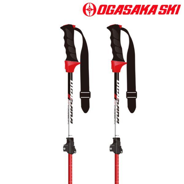OGASAKA オガサカ サイズ調整式 ストック スキーポール レッド OGASAKA オガサカ サイズ調整式 ストック スキーポール レッド