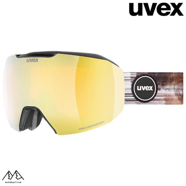 UVEX（ウベックス） スキー ゴーグル マグネット式 ブラックマット