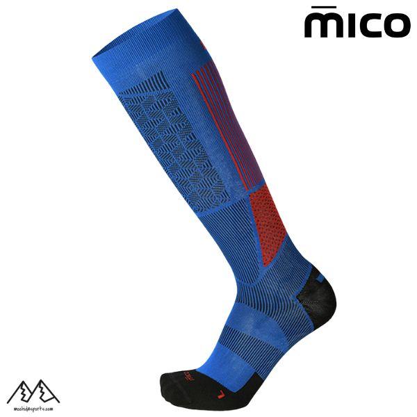 ミコ 103 薄手 スキーソックス ブルー MICO CA-103 M1 LIGHT BLUE  CA103-BLUE