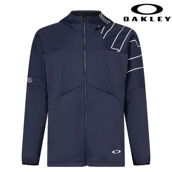 OAKLEY ネイビー フード付きジャケット　オークリー　スノーボードウェア OAKLEY（オークリー） トレーニング ウェア フード ジャケット