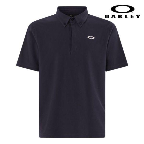 OAKLEY（オークリー） テックコールド 接触冷感 ポロシャツ ネイビー