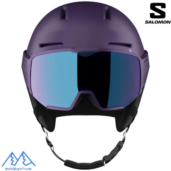 サロモン バイザーへルメット スキーヘルメット パープル SALOMON OSMO PRO SIGMA PHOTO Astral Aura L45433100