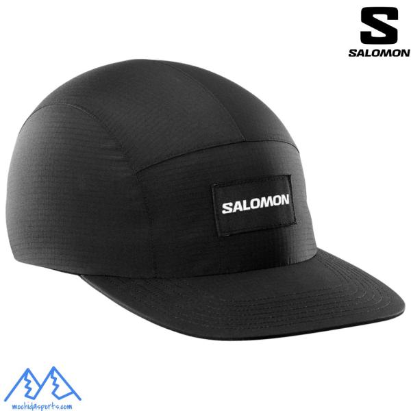 サロモン 防水 ランニング キャップ トレイルランニング ブラック SALOMON BONATTI WATERPROOF FIVE PANEL DEEP BLACK LC2020900