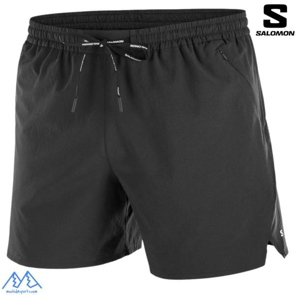 サロモン ランニングパンツ ランニングショーツ ブラック SALOMON SHAKEout CORE 5 DEEP BLACK LC2450400