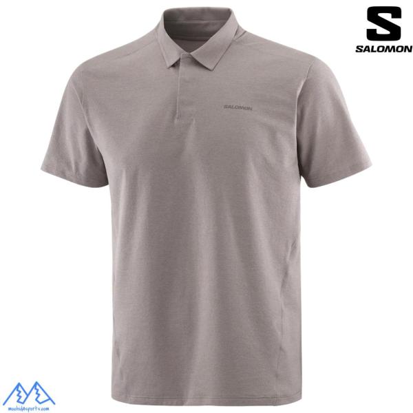 サロモン ポロシャツ SALOMON TRACKLINE POLO M IRON LC2691400