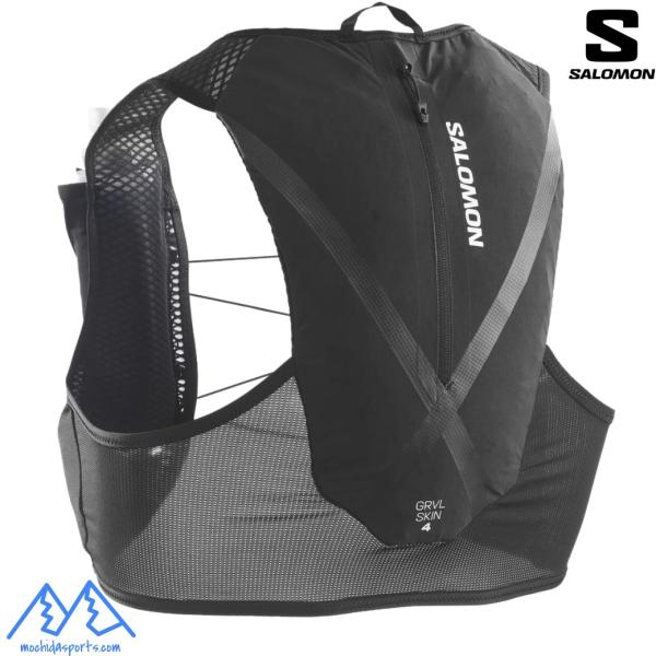 サロモン グラベル ハイドレーション ベスト バックパック ランニングベスト フラスク付 ブラック SALOMON GRVL SKIN 4 LC2854600