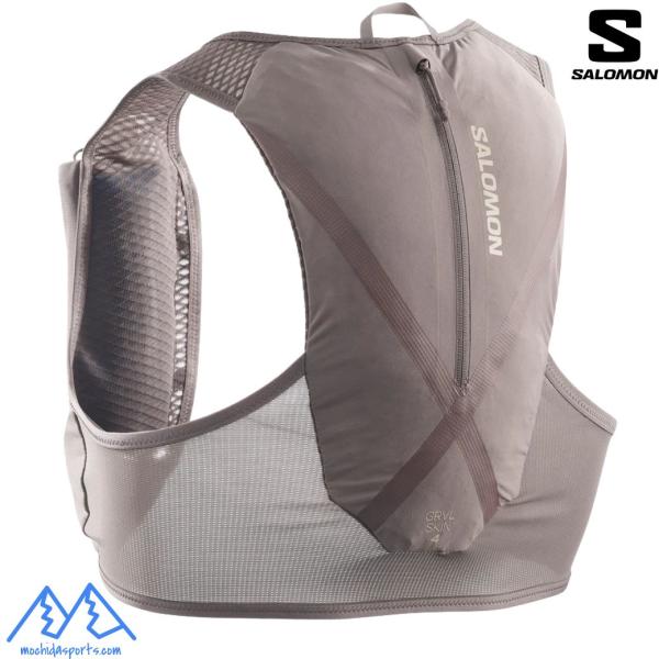 サロモン グラベル ハイドレーション ベスト バックパック ランニングベスト フラスク付 SALOMON GRVL SKIN 4 SILVER CLOUD LC2854800