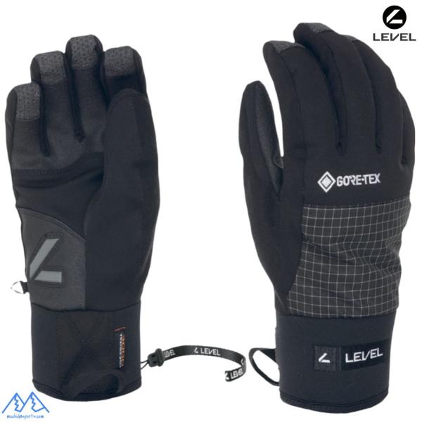 レベル ゴアテックス スキーグローブ 防水 ブラック LEVEL MATRIX GTX BLACK MAG-01