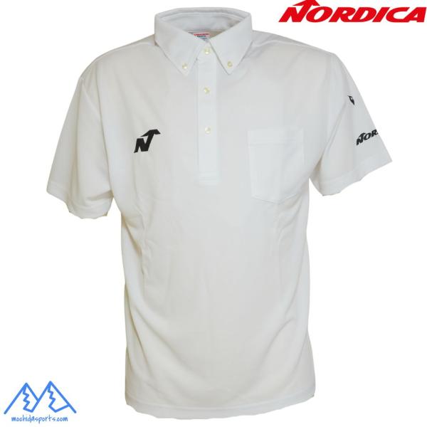 ノルディカ ドライ ボタンダウン ポロシャツ ホワイト NORDICA DRY BUTTON-DOWN POLO SHIRT WHITE