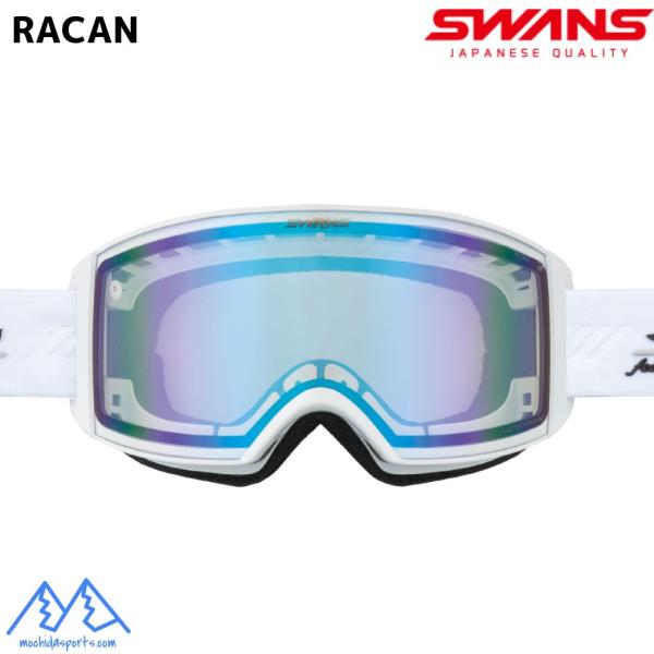 【定価¥20,900】SWANS RACAN フォトクロミックレンズ 調光レンズ SWANS（スワンズ） 調光 スキーゴーグル ラカン ホワイト