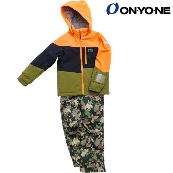オンヨネ（ONYONE） ジュニア スキーウエア オレンジ カーキ ブラック