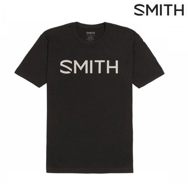 スミス コットン Tシャツ ブラック SMITH ESSENTIAL T BLACK WHITE  01130510