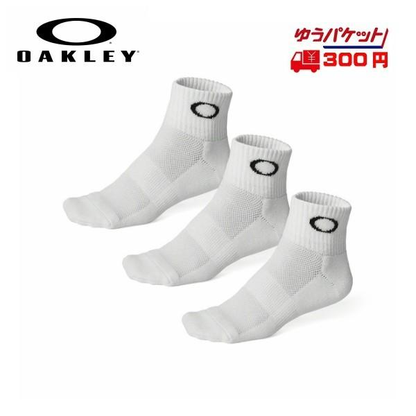 オークリー ソックス OAKLEY 3P SOCK 93238jp 10R White ホワイト 3足セット 93238jp 10R