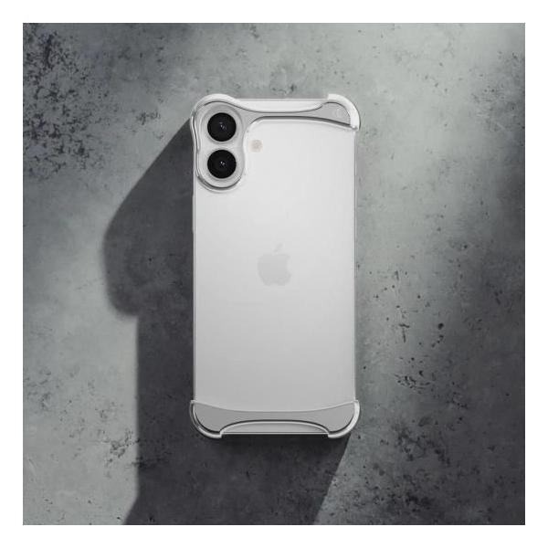 美品 Arc アーク iPhone 16 専用 アルミ ミラーシルバー バンパー Arc 国内正規品 アーク iPhone 16 Arc Pulse アルミ・ミラーシルバー