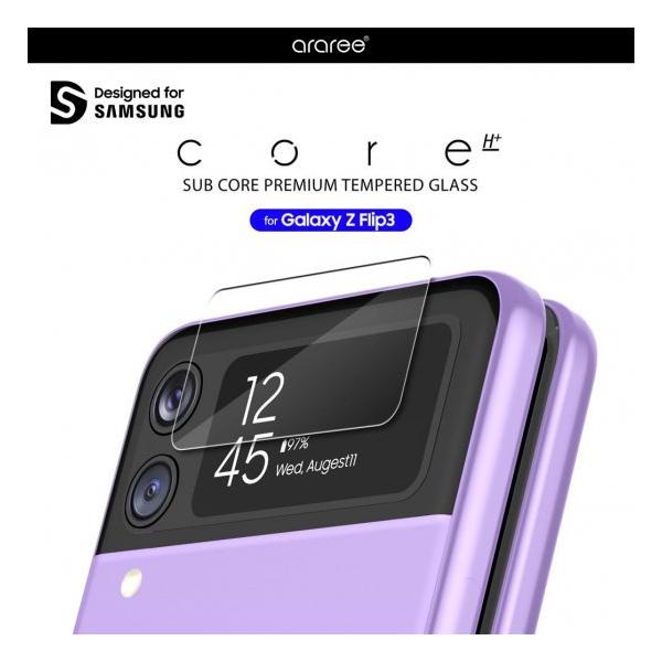 �������K�i araree Galaxy Z Flip3 CORE �J�o�[�f�B�X�v���C�p�����K���X�t�B���� �������ߗ��őN���ȉ掿���ێ�