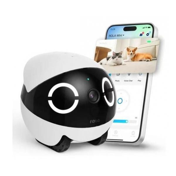 国内正規品 Enabot ROLA MINI 愛ペット・家族の見守りカメラ ローラミニ 自走型2K搭載カメラロボット 高精細な2Kカメラを搭載 エナボット