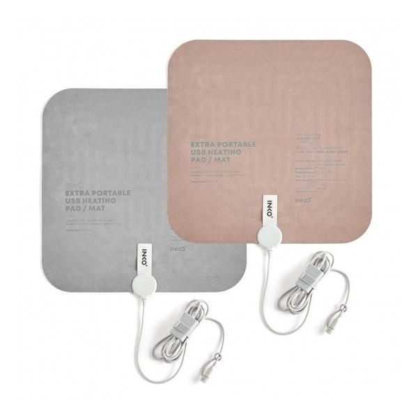 INKO EXTRA ヒーティングパッド スエードは、インクで温める特許技術で実現した超薄型1.5mmのシート型USBヒーターです。正方形デザインで広範囲を均一に素早く温めます。防水キャップ付きで手洗い対応。コンパクトに巻いて持ち運べる設計...