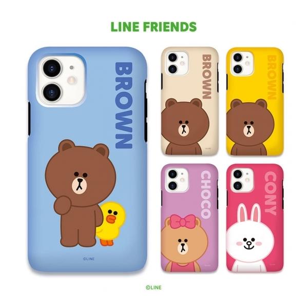 �������C�Z���X�i LINE FRIENDS iPhone 12 mini�i5.4�C���`�jDUAL GUARD BASIC KCE-CSB036 KCE-CSB037 KCE-CSB038 KCE-CSB039