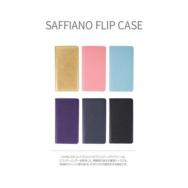 ��LAYBLOCK���yiPhone XS Max 6.5�C���`�z �蒠�^ Saffiano Flip Case ����������V���v���f�U�C���̖{�v �T�t�B�A�[�m���U�[�͏������ɂ��� LB13518i65