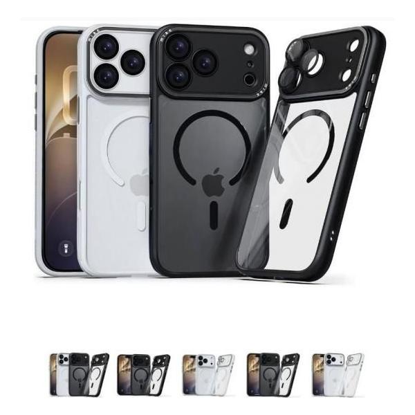 9月下旬発売 国内正規品 miak iPhone17Pro/17ProMax/18Pro/18ProMax レンズガード一体型 MagSafe対応 クリアケース ミアック