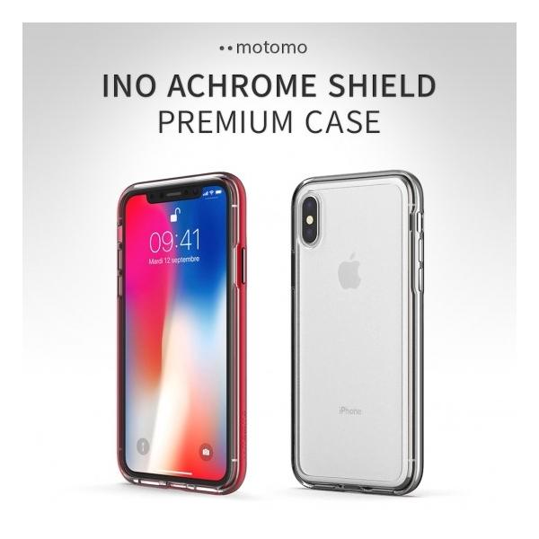 motomo ���g�� iPhone XS Max 6.5�C���` INO ACHROME SHIELD Premium CASE �N���A�P�[�X�t���o���p�[