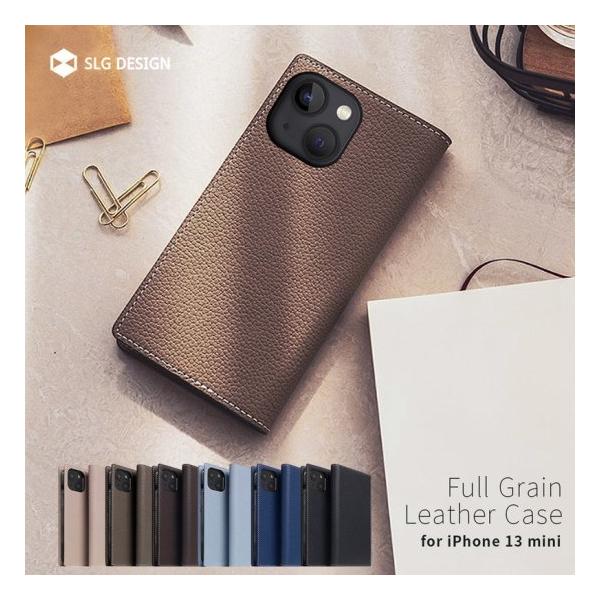 �������K�i SLG Design iPhone 13 mini �G�X�G���W�[�f�U�C�� �蒠�^ Full Grain Leather Case SD22097i13MNBC SD22098i13MNPB SD22099i13MNNB