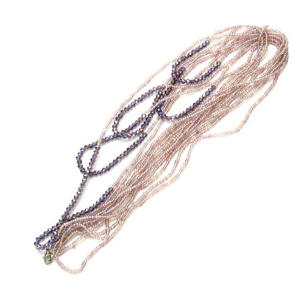 ネックレス ビーズ5連 カスケード デザインパーツ レディース キラキラ ガラスビーズ アクセサリー 可愛い カラフル H N7ｙｙｒｒ H N7 ミシェルクラブ 通販 Yahoo ショッピング