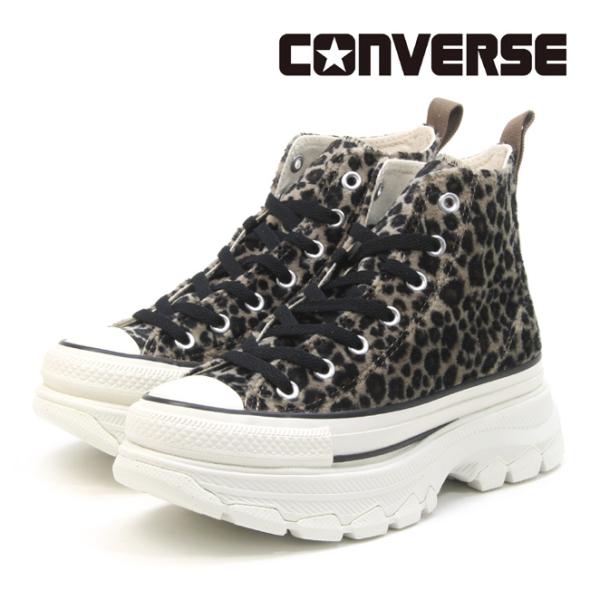 コンバース オールスター (R) トレックウエーブ アニマルファー HI レパード レディース CONVERSE ALL STAR (R) TREKWAVE ANIMALFUR HI 1SD723