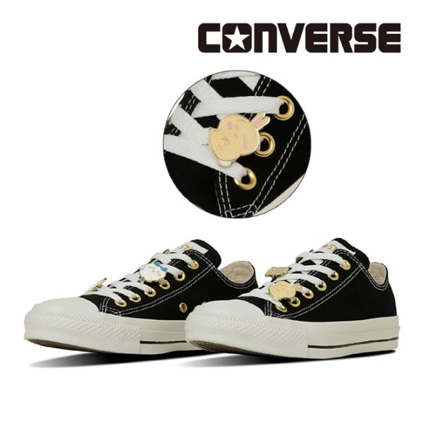 コンバース オールスター GD OX / ちいかわ ブラック 黒 ローカット スニーカー レディースサイズ CONVERSE ALL STAR GD OX / CHIIKAWA 31315230