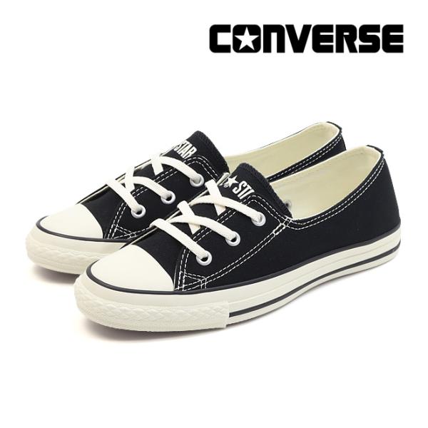 コンバース オールスター LP パンプス OX ブラック ローカット スニーカー 黒 レディース 紐靴 薄底 通気性 CONVERSE ALL STAR LP PUMPS OX BLACK 31318270