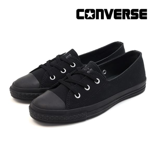 コンバース オールスター LP パンプス OX ブラックモノクローム ローカット スニーカー レディース 紐靴 薄底 通気性 CONVERSE ALL STAR LP PUMPS OX 31318271