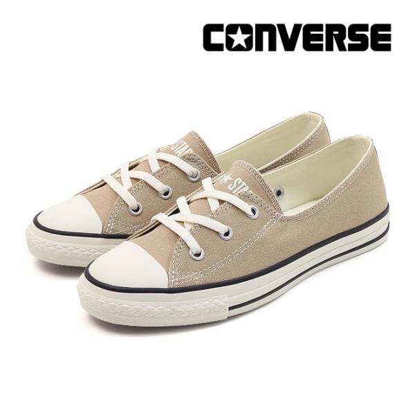 コンバース オールスター LP パンプス OX ベージュ ローカット スニーカー 茶 レディース 紐靴 薄底 通気性 CONVERSE ALL STAR LP PUMPS OX BEIGE 31318273