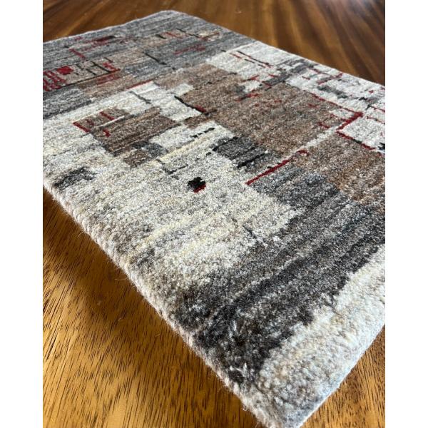 イラン　草木染め　手織り　ギャッベ　毛100% 楽天市場】ギャッベ イラン製 86×58cm ウール100% 本物 高級感