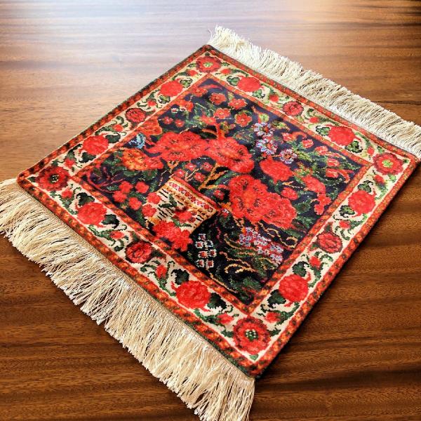 ペルシャ絨毯柄 シルクタッチで高品質 テーブルセンターマット ディスプレイマット おしゃれインテリアに :SZRc160:マスディトレーディング  通販 