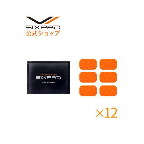 SIXPAD Abs Fit シックスパッド アブズフィット 高電導ジェルシート (6枚入り)×12箱 メーカー公式 MTG シックス パッド
