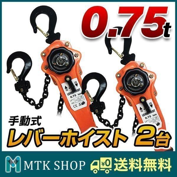 キトーレバーブロック0.75トン2台セット