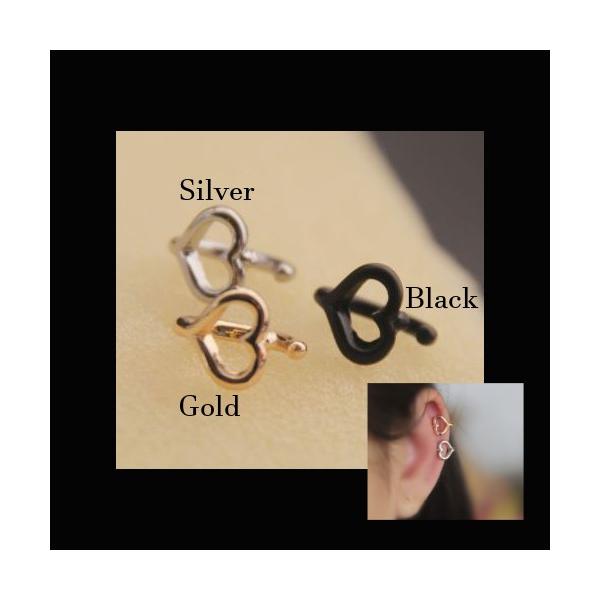レディース アクセサリー イヤーカフ ゴールド シルバー ブラック ピアス穴不要 ハート 小さい 華奢 Buyee 日本代购平台 产品购物网站大全 Buyee一站式代购 Bot Online