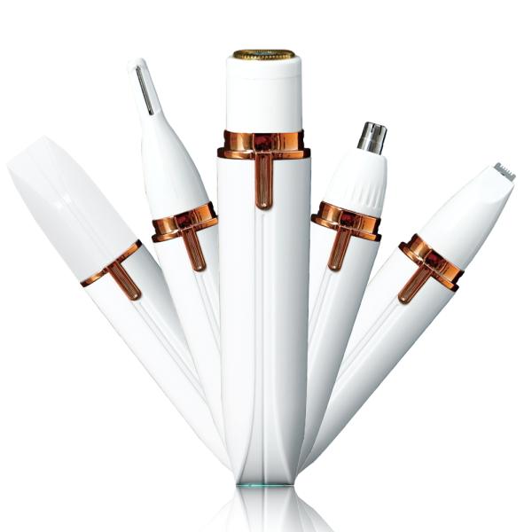 【商品説明】４種のアタッチメントで全身のムダ毛を思い通りにカットできる4in1ミニシェーバー。回転式ヘッドで顔の産毛はもちろんワキ毛やすね毛などの広範囲のムダ毛もスピーディにカットします。また刃が直接肌に触れないので敏感肌の方でも安心して使...